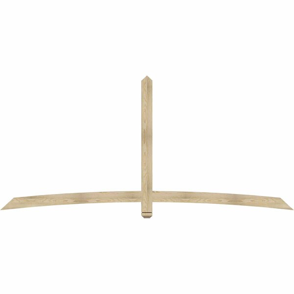 Ekena Millwork Bellingham Rough Sawn Timber Gable Bracket, Douglas Fir, 108"W x 49"H x 2"D x 4"F, 11/12 Pitch GBW108X49X0204BEL00RDF - main